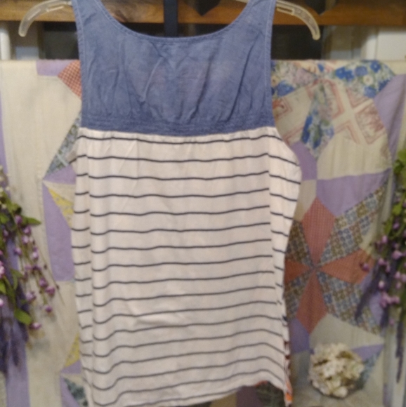 Sonoma Floral/StripeTank Top - Picture 4 of 4